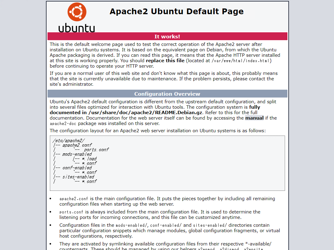 Apache2 Ubuntu Default Page Apache2 Ubuntu Default Page