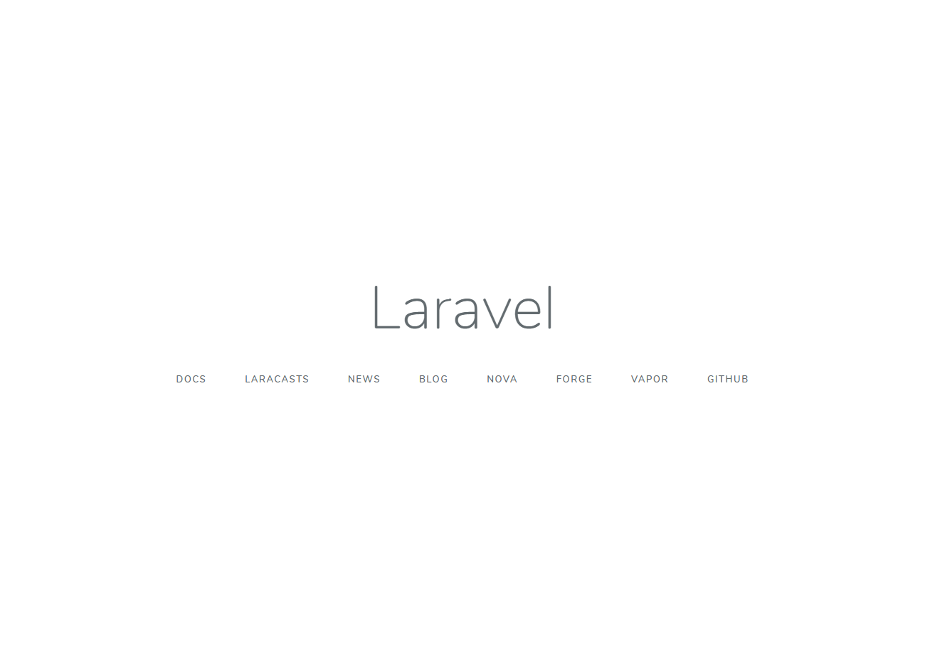 laravel初期画面 laravel初期画面